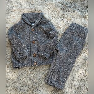 Carter's Navy and White Herringbone Set